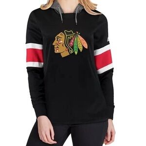 NWT Women's Adidas Chicago Blackhawks NHL Crewdie Pullover Hoodie Medium Hockey